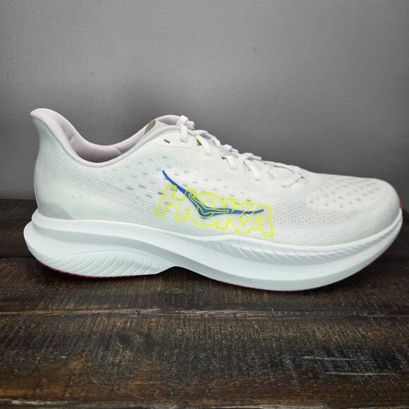 NEW Hoka One One Mach 6 Mens Size 14 D Running Shoes 1147790 WNCL White Green main image 8